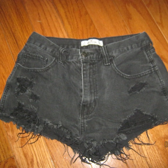 Hollister Pants - Hollister Black Cut-Off Jean Shorts